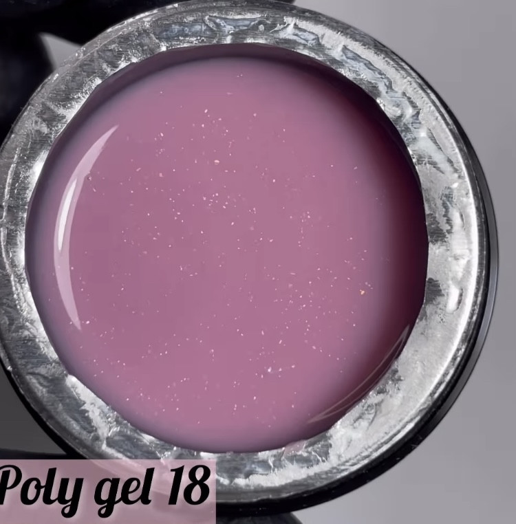 Полігель для нарощування нігтів Moon Full Poly Gel No18 Рожевий Зефір 15