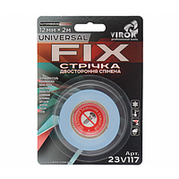 Лента двусторонняя вспененная VIROK Universal Fix: 12 мм х 2 м (23V117)