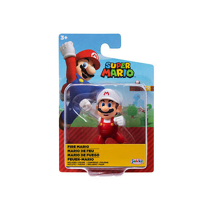 Ігрова фігурка з артикуляцією SUPER MARIO - ВОГНЯНИЙ МАРІО (6 cm), фото 1