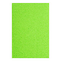 Фоаміран ЕВА яскраво-зелений махровий, 200*300 мм, товщина 2 мм, 10 аркушів