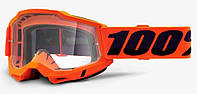 Мотоочки 100% Accuri 2 Goggle Orange - Clear Lens