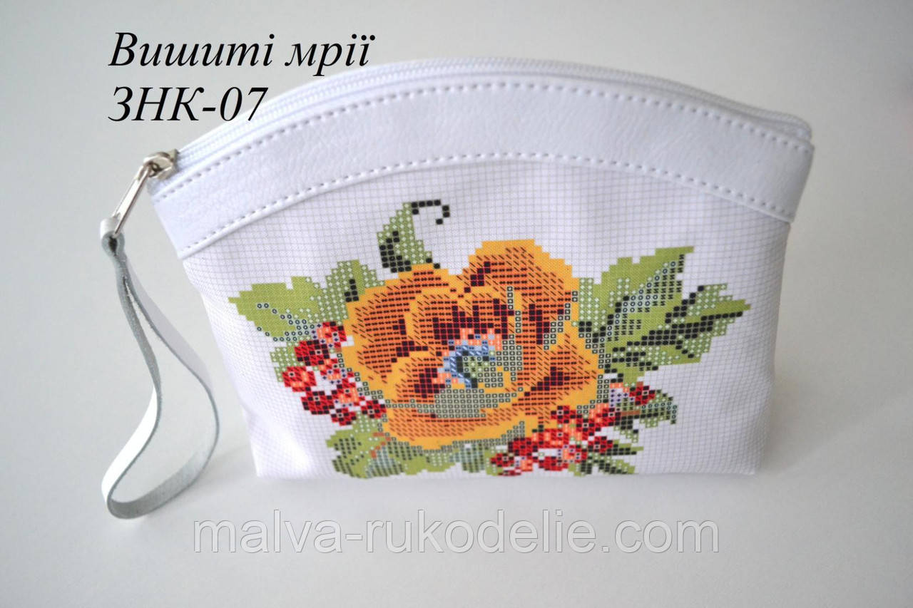 Косметичка-заготовка під вишивку ЗНК-07 (шкіра/шкіра)