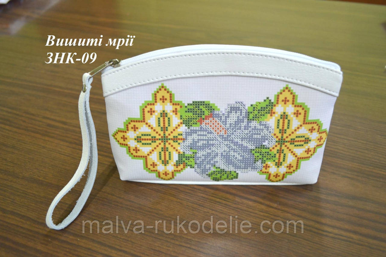 Косметичка-заготовка під вишивку ЗНК-09 (шкіра/шкіра)
