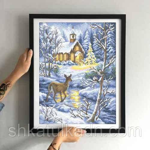 Схема для вышивки бисером Зимова казка, фото 1