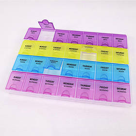 Органайзер для рукоділля 28 відділів (таблетниця різнобарвна)