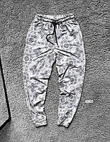 Спортивные базовые зауженные штаны kor71 (белые) классные легкие молодежные весенние спортивки для парня cross
