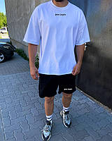 Мужские базовые шорты Basic Palm Small (черные) качественная повседневная спортивная одежда для парней top