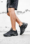 Чоловічі кросівки Nike Air Max Plus Tn+ Black (чорні) якісні кроси для спорту та тренувань 1130TP top, фото 2