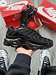 Чоловічі кросівки Nike Air Max Plus Tn+ Black (чорні) якісні кроси для спорту та тренувань 1130TP top, фото 4
