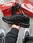Чоловічі кросівки Nike Air Max Plus Tn+ Black (чорні) якісні кроси для спорту та тренувань 1130TP top, фото 5