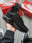 Чоловічі кросівки Nike Air Max Plus Tn+ Black (чорні) якісні кроси для спорту та тренувань 1130TP top, фото 7