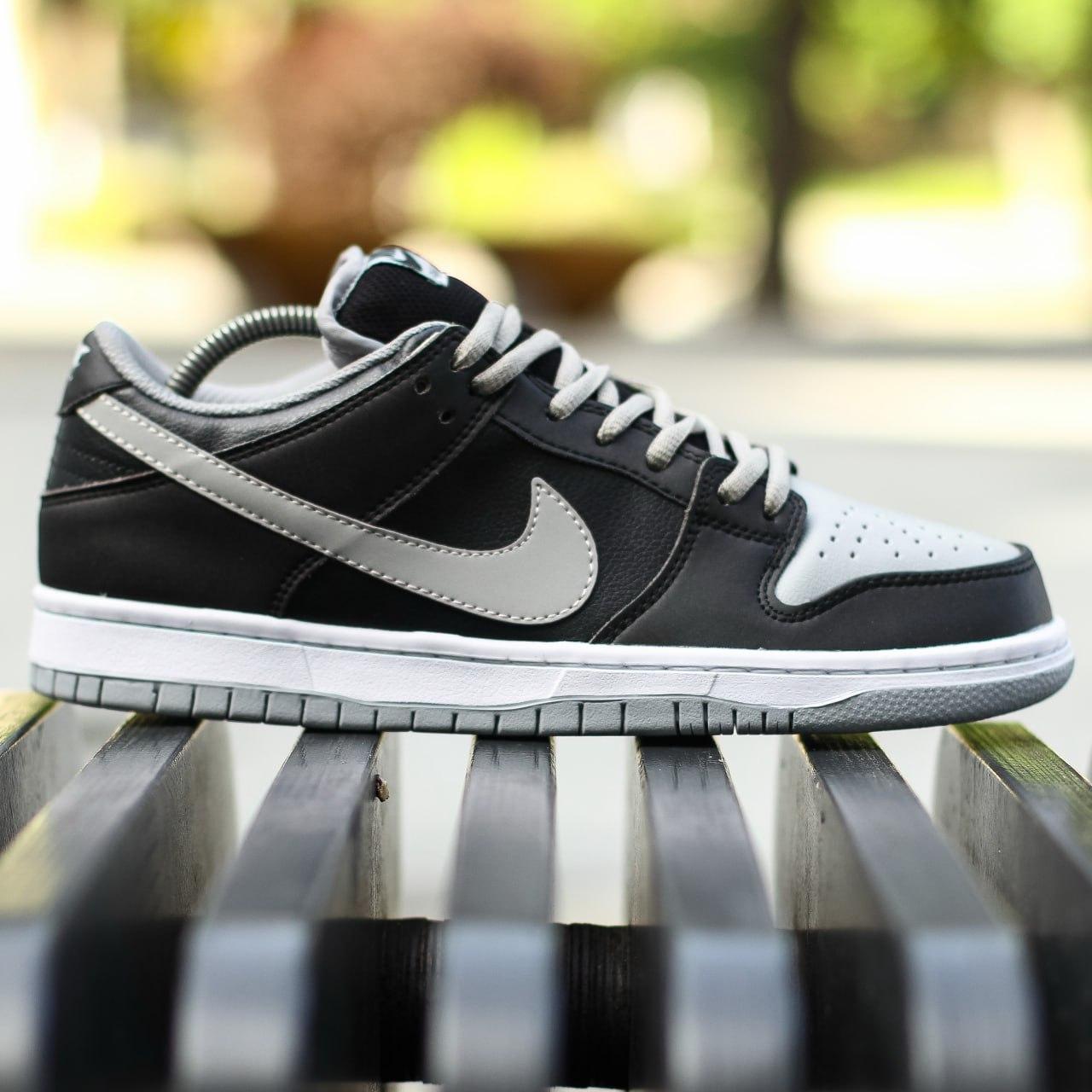 Чоловічі кросівки Nike SB (чорно-білі із сірим) якісні демісезонні кроси 1529 top, фото 1