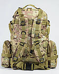 Рюкзак тактичний 55 л (мультиків) Арт1150 водовідштовхувальний, міцний, зносостійкий top, фото 3