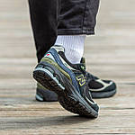 Чоловічі кросівки New Balance 2002 Suede Black/Blue/Haki (чорні/сині/хакі) повсякденні кроси I1228 top, фото 3