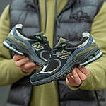 Чоловічі кросівки New Balance 2002 Suede Black/Blue/Haki (чорні/сині/хакі) повсякденні кроси I1228 top, фото 5