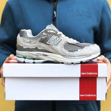 Чоловічі кросівки New Balance 2002R Protection Pack Rain Cloud (сірі) модні комбіновані весняні кроси top, фото 1