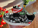 Чоловічі кросівки Nike Air Force Worldwide (чорно-білі) низькі стильні кросівки D357 Найк топ, фото 9