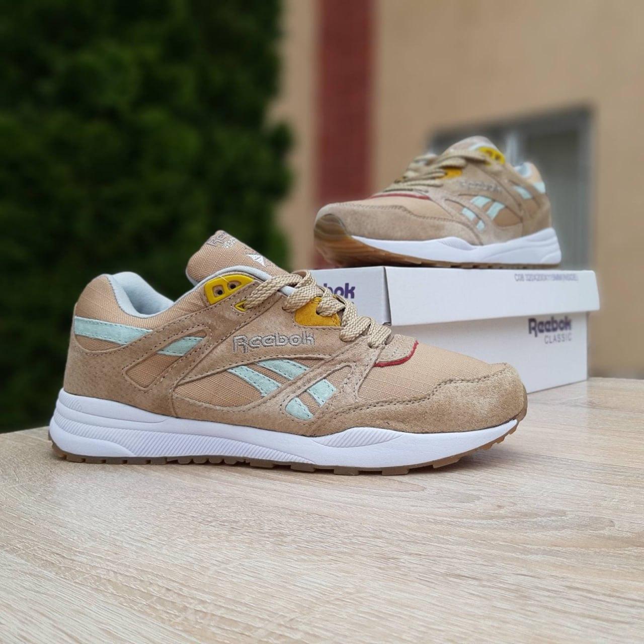Чоловічі кросівки Reebok Ventilator Hexalite (бежеві) стильні спортивні осінньо-весняні кроси О10980 top, фото 1