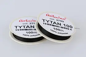 Бісерна нитка TYTAN100, чорна