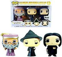 Эксклюзивный набор Funko Pop Harry Potter Professors 3: Альбус Дамблдор, Минерва МакГонагалл и Северус Сн