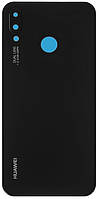 Задня кришка Huawei P20 Lite/Nova 3e чорна Midnight Black оригінал + скло камери