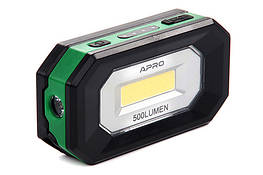 Прожектор світлодіодний акумуляторний 5 Вт 500 Лм (Li-ion 2000 мА·год) APRO
