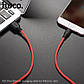 Кабель Hoco USB — MicroUSB 2 м силікон X21 Plus Red, фото 4