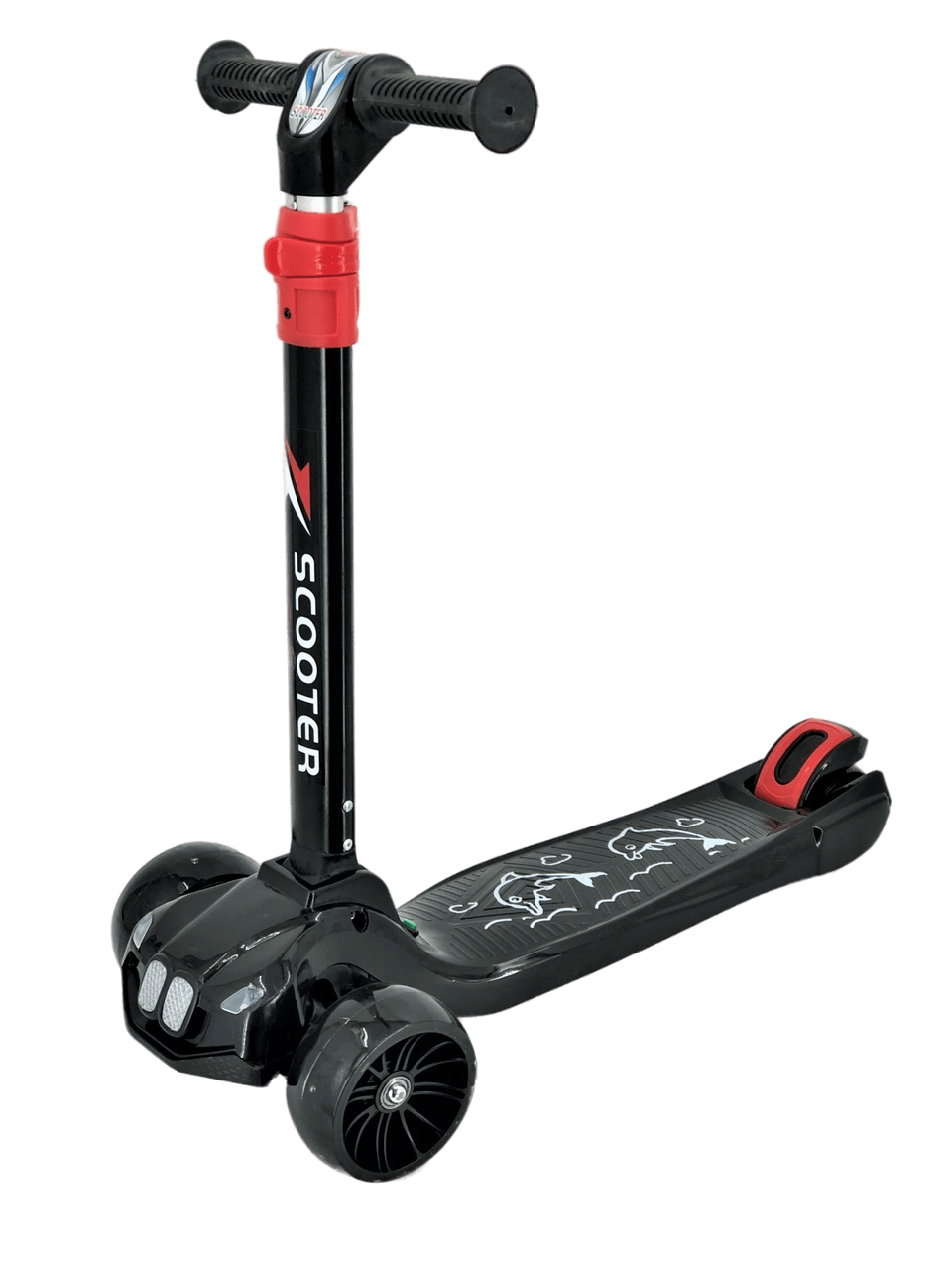 Самокат дитячий Scooter з підсвіткою й музикою. 3 кольори., фото 1