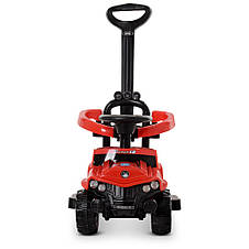 Каталка толокар 2в1 Bambi M 4231L-3 (музика, світлові ефекти, батьківська ручка, сидіння шкіра), фото 3