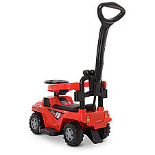 Каталка толокар 2в1 Bambi M 4231L-3 (музика, світлові ефекти, батьківська ручка, сидіння шкіра), фото 4