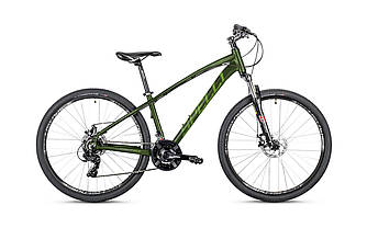 Велосипед спортивний 27,5 Spelli SX-2700 disk 17" темно зелений з сірим