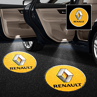 Подсветка дверей автомобиля, проекция логотипа Renault