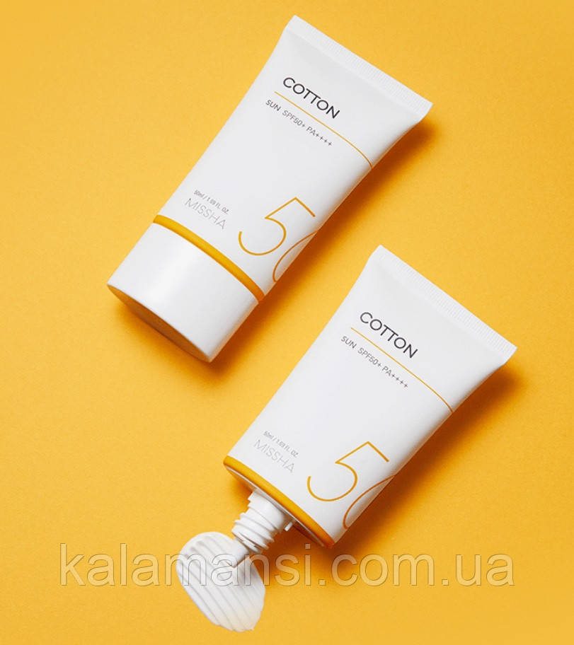 Cонцезахисний крем Missha All Around Safe Block Cotton SPF50+PA++++ (25.08.2025 рік)