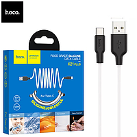 Кабель Hoco USB - Type-C 1м силикон 3A X21 Plus White