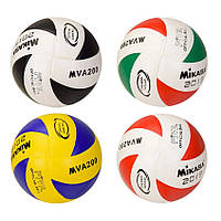 Мяч волейбольный VB190204, Mikasa, размер 4, PVC/ПВХ, иголка, сетка, спорт игра для детей и взрослых