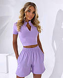 Жіночий літній костюм топ + шорти новинка 2023, фото 2