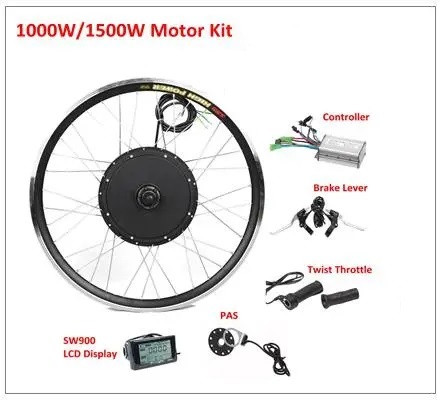 Электровелонабор Power-Profi 48В 1000W заднее колесо 26" с дисплеем, контроллером и всем необходимым Велонабор - фото 8 - id-p1838494676