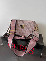 Женская Сумка Guess Crossbody Pink Black