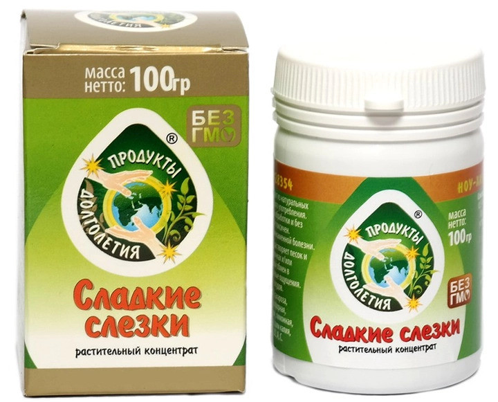 Солодкі сльозинки Продукти Довголіття (розчинення каменів) 100 г