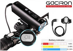 Передня велофара GACIRON 1000 LM (V9M-1000) + ПУЛЬТ, Датчик світла, Smart Mode, Type-C USB, 4000mAh, IPX6