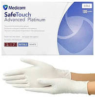 Нитриловые перчатки Medicom Advanced Platinum, цвет белый, размер "S", фасовка по 100 шт ( "№ 1100")