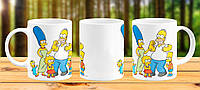 Чашка с принтом кружка с принтом Симпсоны подарок парню другу