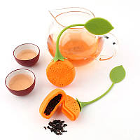 Заварник ситечко для заваривания для чая силиконовый в виде фруктов Апельсин