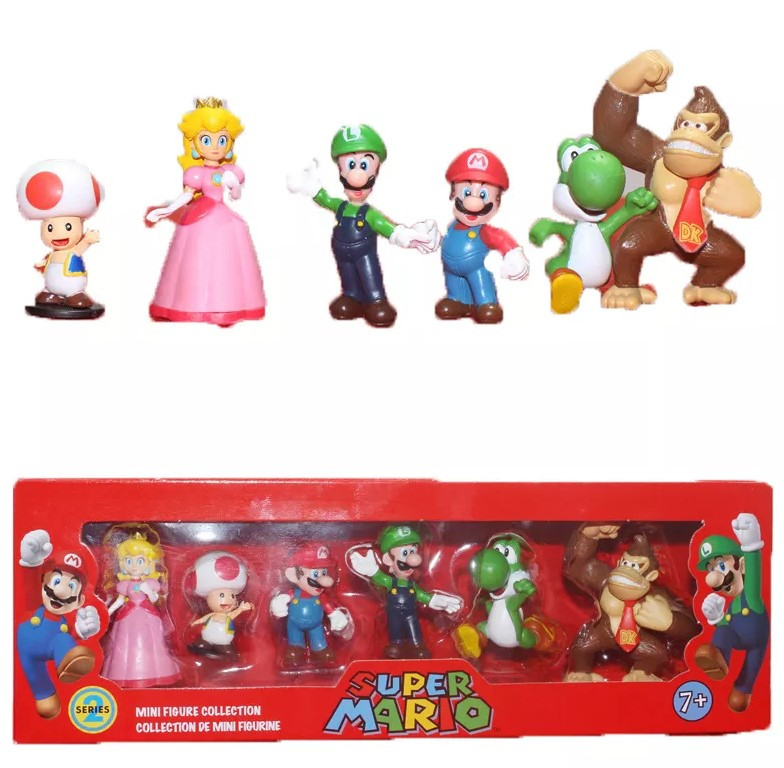 Набор Фигурок Супер Марио Super Mario World 6 Шт/набор 4-7 См — Купити ...