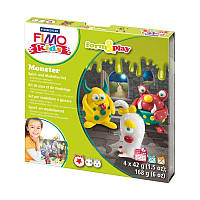 Набір пластики Fimo kids "Монстр" 4 кв 42 г Fimo~#~Набір пластики Fimo kids "Монстр" 4кол 42г Fimo