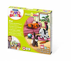 Набор пластики Fimo kids "Домашние любимцы" 4цв 42г Fimo~#~Набір пластики Fimo kids "Домашні улюбленці" 4кол