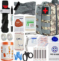 Аптечка первой медицинской помощи тактическая (черная, пиксель)