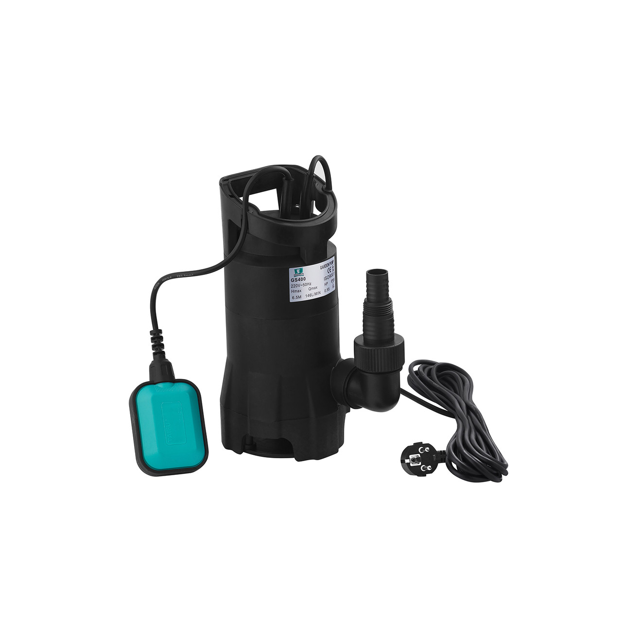 Насос дренажний Pumpman GS400 Нmax 6,5 м Qmax 7,5куб.м 400 Вт (пластик)