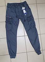 Джогери джинси карго чоловічі ITENO 30-38 арт.1270, 33, Сірий