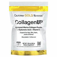 Морской коллаген-пептид California GOLD Nutrition, CollagenUP, с гиалуронкой и витамином C